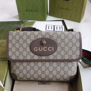 Gucci Messenger Bag - Exakt Replika i Äkta Läder med Premium Kvalitet 1154888224 - front view | Gucci