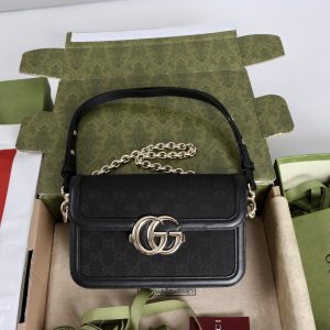 Gucci Go Series Axelremsväska i Spegelkvalitet - Premium Replika med Äkta Läder 1154887325 - front view | Gucci