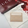 Gucci GG Emblem korthållare i äkta läder - Premium replika med exakt kopia 1154886078 - front view | Gucci