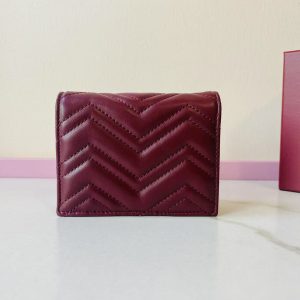 Gucci GG Marmont Mini Plånbok i Äkta Läder - Exakt Kopia med Premium Kvalitet 1154192083 - side view | GG Marmont