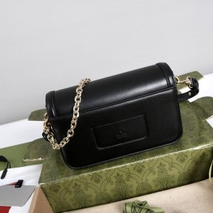 Gucci Go Series Axelremsväska i Spegelkvalitet med Äkta Läder och Avtagbar Spegel 1154887937 - side view | Gucci